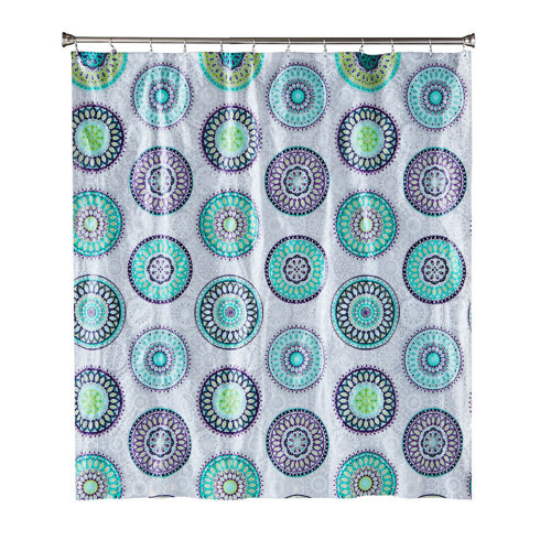 World Menagerie Deshaun Vinyl Geometric Shower Curtain & Reviews Wayfair